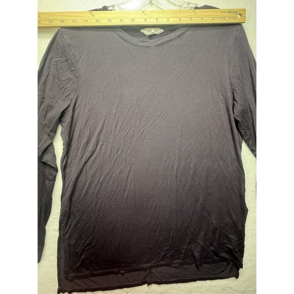 Athleta Women's Tunic Top Shirt Purple Crew Neck Long Sleeve Slit Sides Modal L - Picture 6 of 9